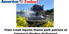 Tram crash injures theme park patrons at Universal Studios Hollywood