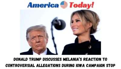 Donald Trump Discusses Melania’s Reaction to Controversial Allegations During Iowa Campaign Stop