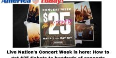 Live Nation’s Concert Week is here: How to get $25 tickets to hundreds of concerts