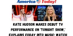 Kate Hudson makes debut TV performance on ‘Tonight Show,’ explains foray into music: Watch