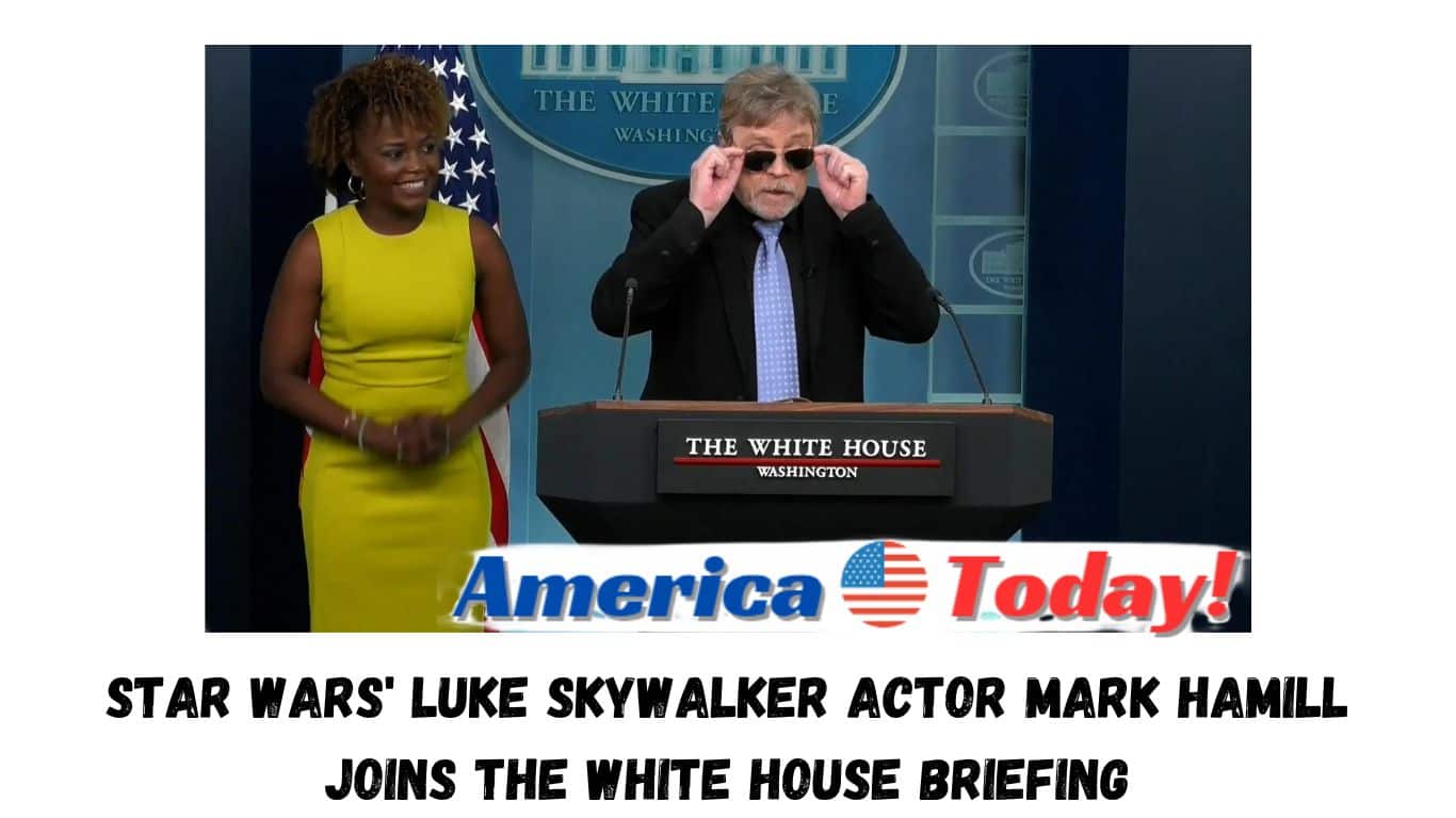 Star Wars' Luke Skywalker actor Mark Hamill joins the White House briefing