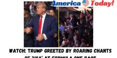 WATCH: Trump Greeted By Roaring Chants Of ‘USA’ At Formula One Race